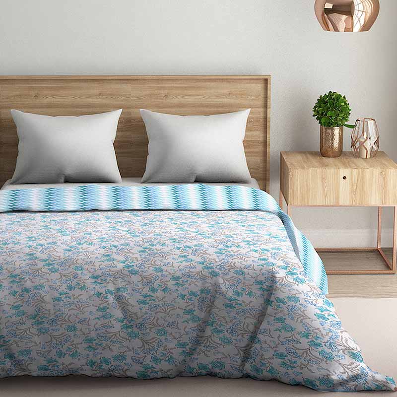 Calista Reversible Cotton Dohar AC blanket | Single, Double Size image 3