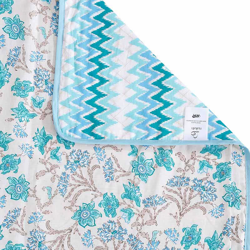 Calista Reversible Cotton Dohar AC blanket | Single, Double Size image 7