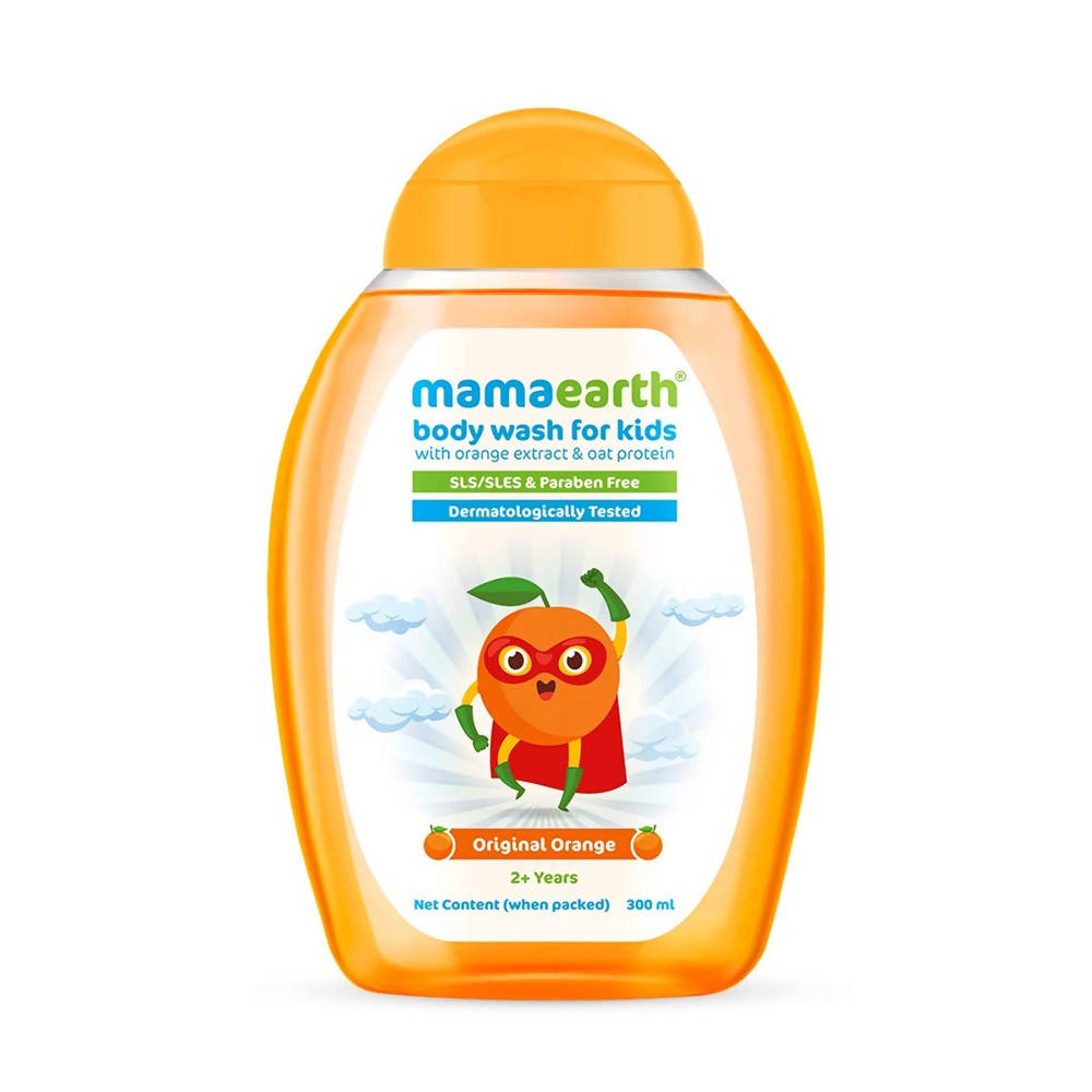 Mamaearth Original Orange Body Wash For Oat Protein - 300 ml image 1
