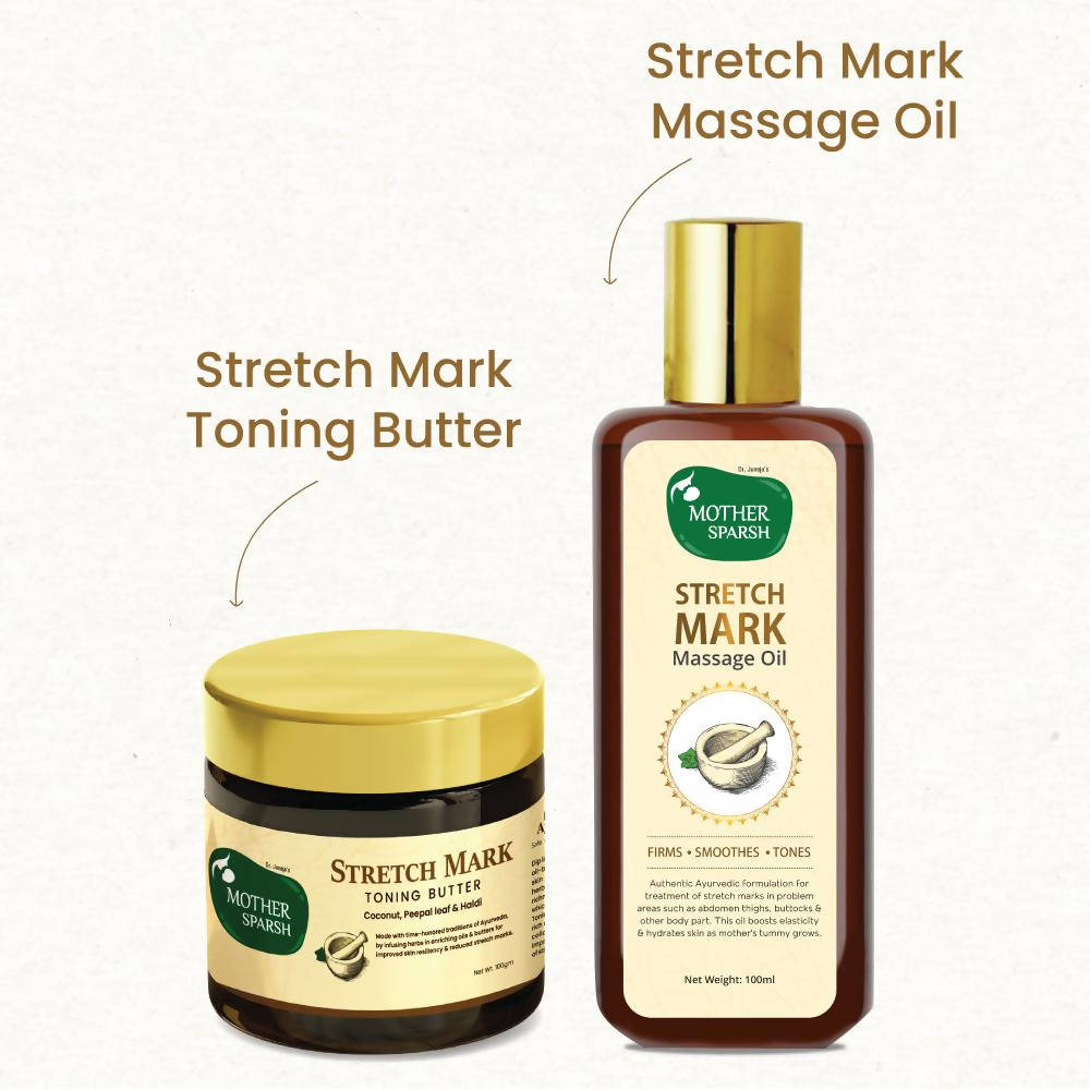 Mother Sparsh Stretch Mark Repair & Body Toning Kit - Combo Pack image 3
