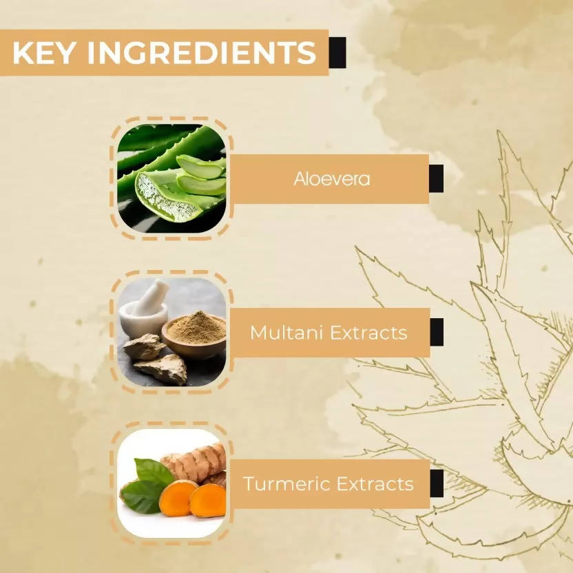 Ae Naturals Pure Aloevera Gel With Multani Mitti And Turmeric Extract image 5