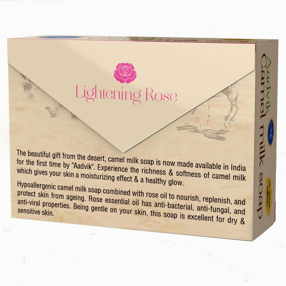 Aadvik Camel Milk Soap With Rose Essential Oil image 3