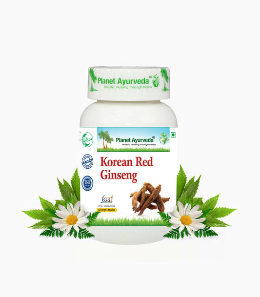 Planet Ayurveda Korean Red Ginseng Capsules - 60 tabs image 1