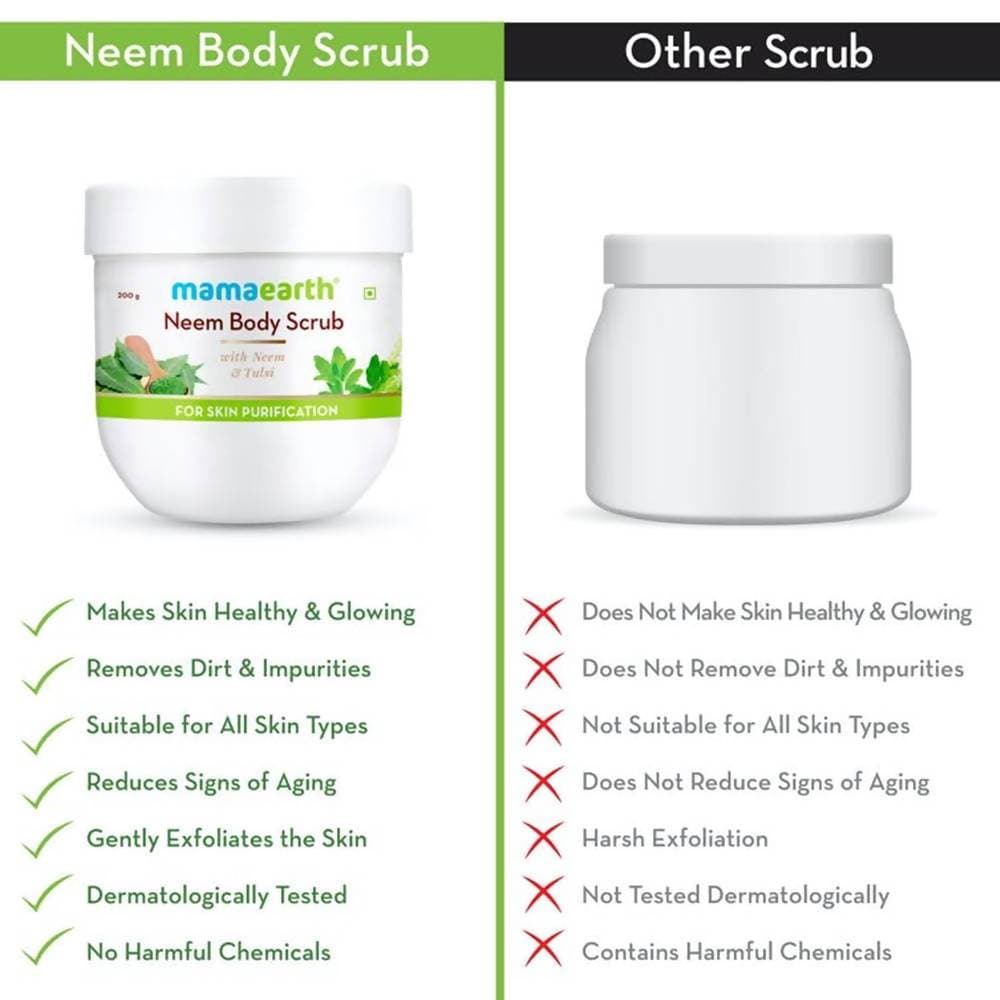 Mamaearth Neem Body Scrub For Skin Purification - 200 gms image 4