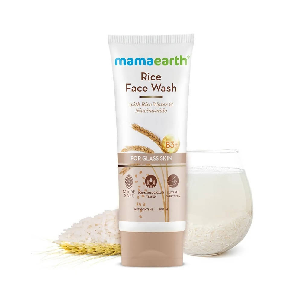 Mamaearth Rice Face Wash With Rice Water & Niacinamide - 100  ml image 3
