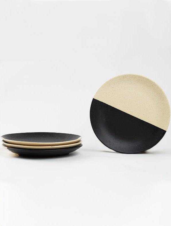 Abstract Black & White Dinner Plates | Set of 2, 4 & 6 image 6