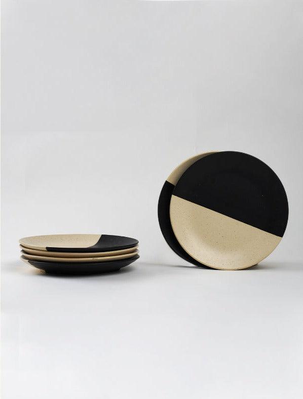 Abstract Black & White Dinner Plates | Set of 2, 4 & 6 image 12