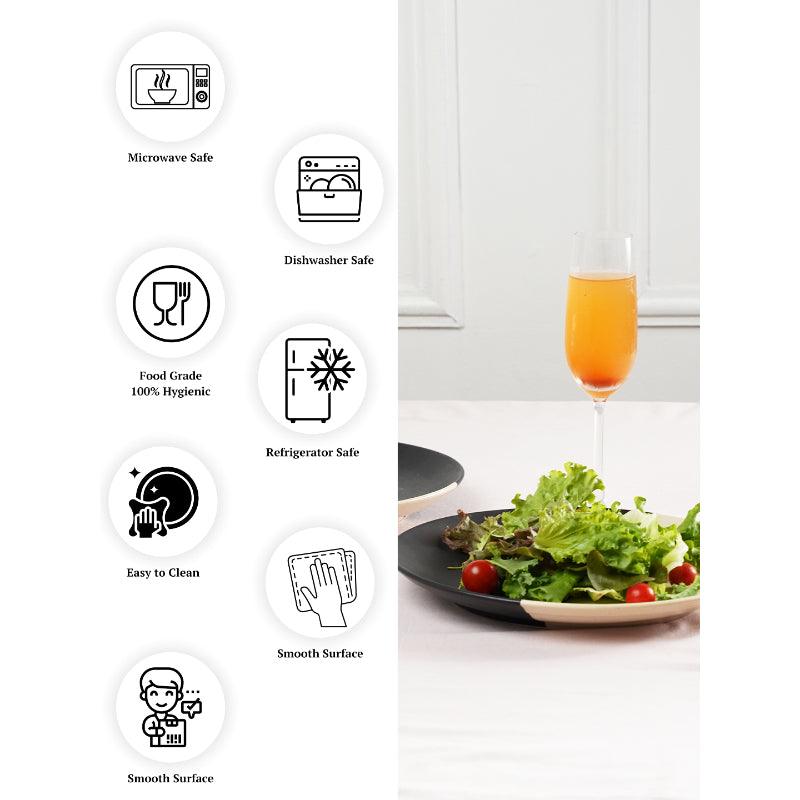 Abstract Black & White Dinner Plates | Set of 2, 4 & 6 image 15