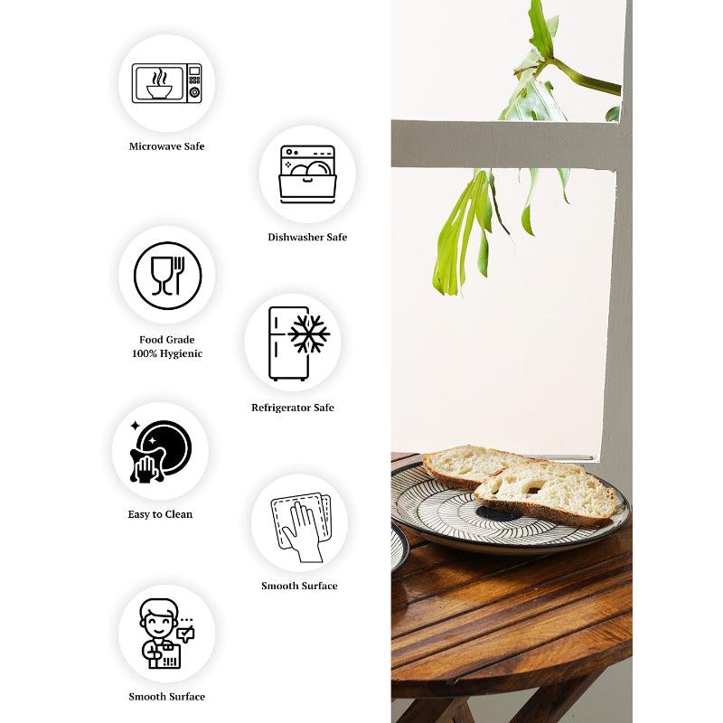 Modern Black & White Dinner Plates | Set of 2, 4 & 6 image 10