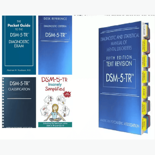 Book cover of DSM-5-TR Desk Reference with Index Tabs – Pocket Guide