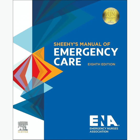 Book cover of Sheehy’s Manual of Emergency Care 8th Ed – ISBN 9780323710602
