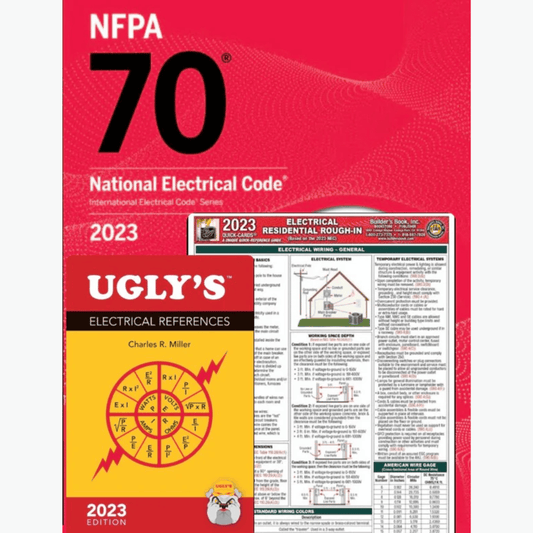Book cover of 2023 NEC Code Book & Ugly’s Electrical Reference – NFPA 70