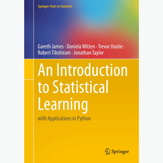 Book cover of An Introduction to Statistical Learning (2nd Ed) – ISLR Book
