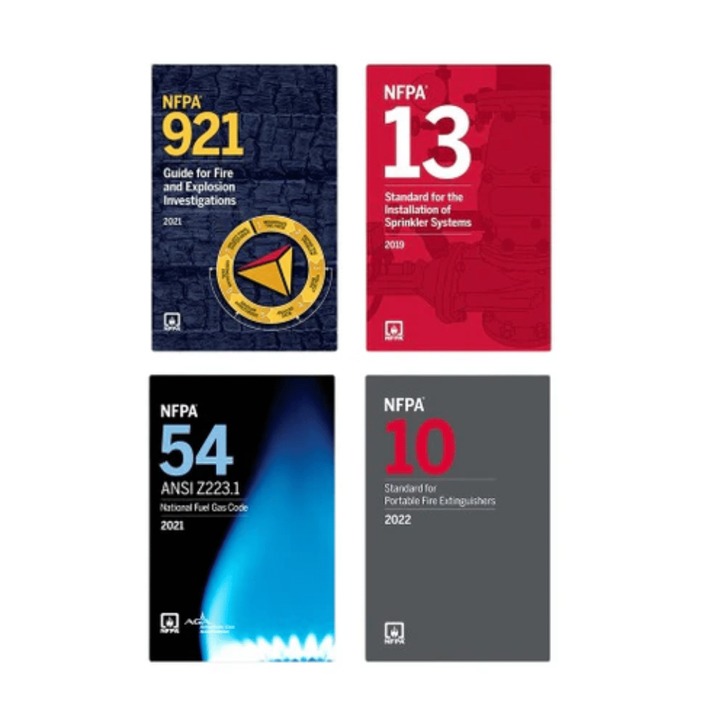 Book cover of Fire Investigation & Gas Safety Code Set – NFPA 921/13/54/10