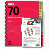 Book cover of NEC 2023 Spiral-Bound Code Book with Color-Coded EZ Tabs