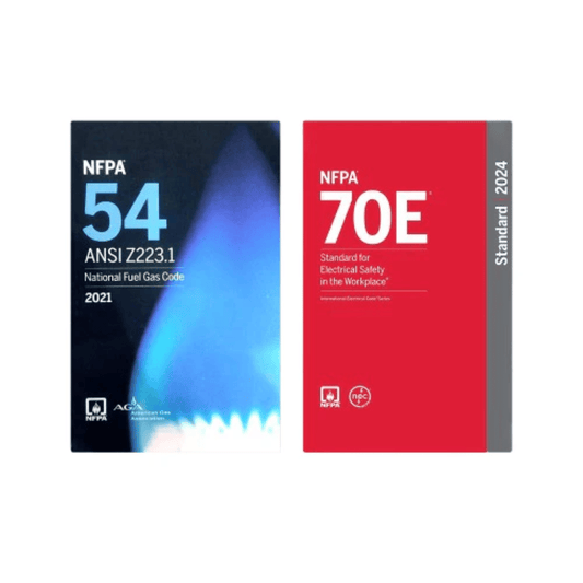 Book cover of NFPA 54 / ANSI Z223.1 & NFPA 70E Code Set – Fuel Gas & Electrical