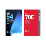 Book cover of NFPA 54 / ANSI Z223.1 & NFPA 70E Code Set – Fuel Gas & Electrical