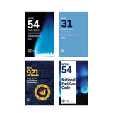 Book cover of NFPA Fuel Gas & Fire Investigation Code Set – NFPA 54, 31 & 921