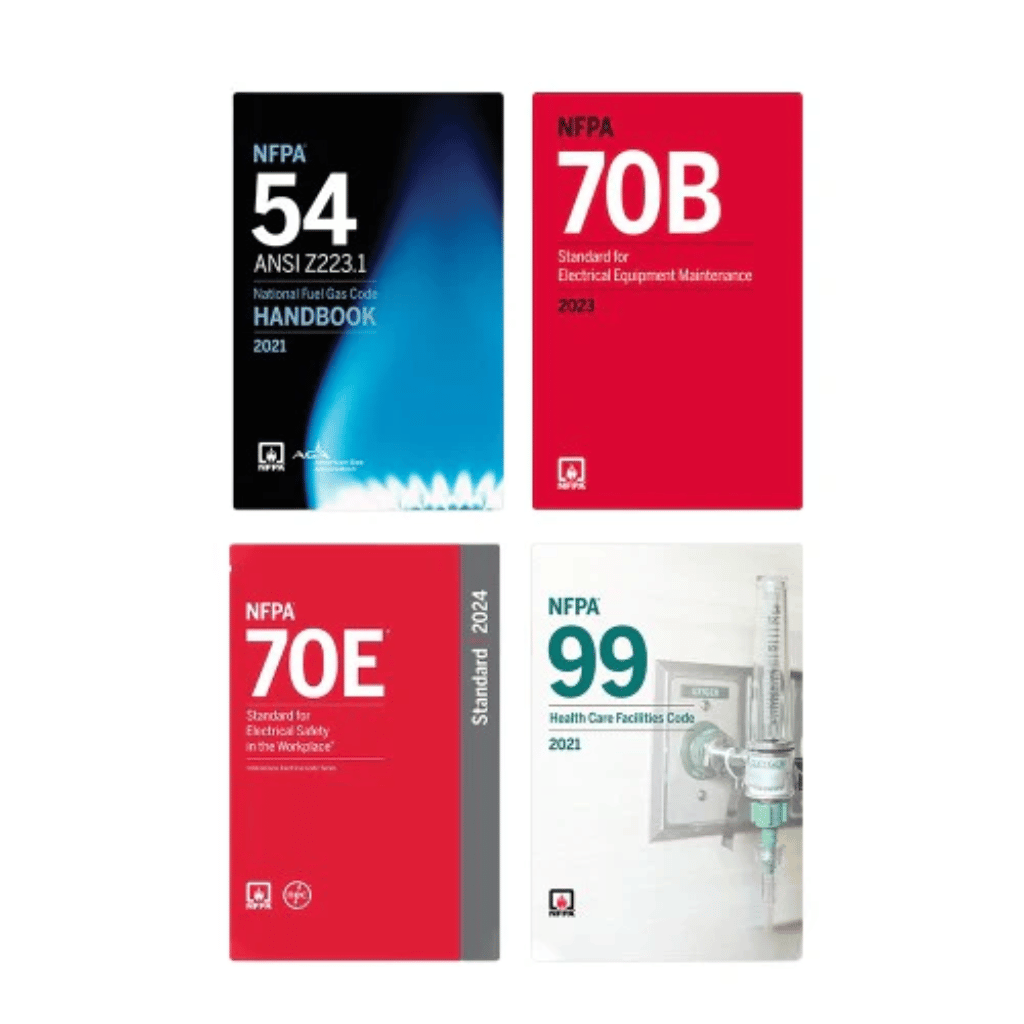 Book cover of NFPA Fuel-Gas & Electrical + Healthcare Safety Code Set — NFPA