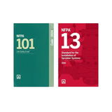 Book cover of NFPA Life Safety & Sprinkler Code Set – NFPA 101 & 13