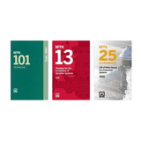 Book cover of NFPA Life Safety & Sprinkler Code Set – NFPA 101, 13 & 25