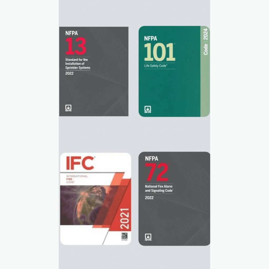 Book cover of Fire Protection & Life Safety Code Bundle – NFPA 2024 Set