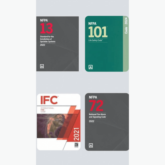 Book cover of Fire Protection & Life Safety Code Bundle – NFPA 2024 Set
