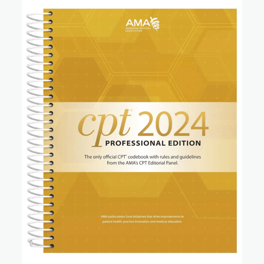 Book cover of CPT 2024 Professional Edition – AMA Coding Manual