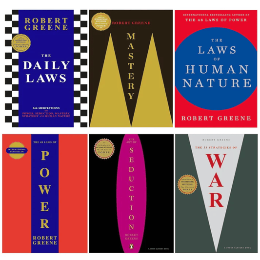 Book cover of Robert Greene 6-Book Collection Set | The 48 Laws, Mastery & More