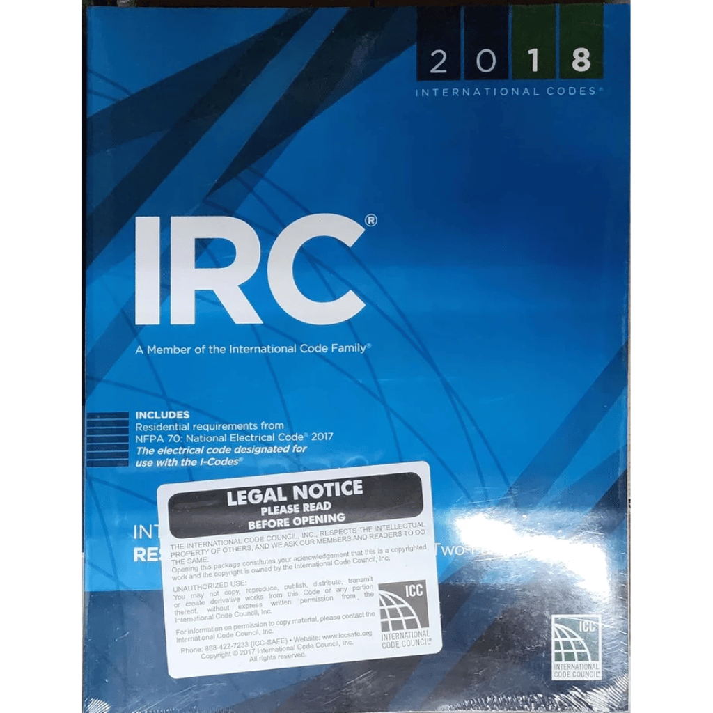Book cover of 2018 IRC – International Residential Code for Homes & Townhouses
