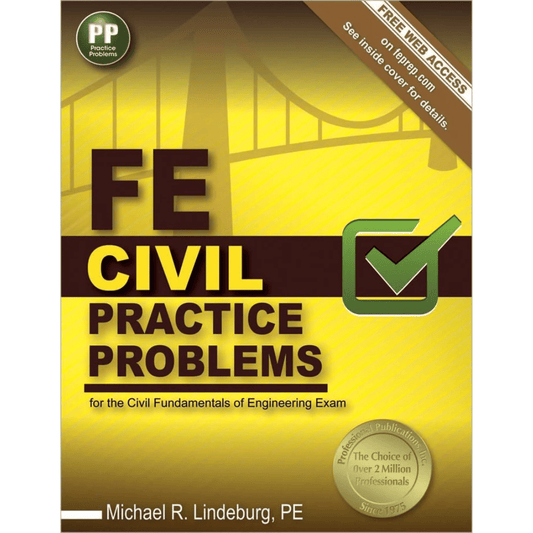 Book cover of FE Civil Practice Problems – First Edition (ISBN 9781591264408)