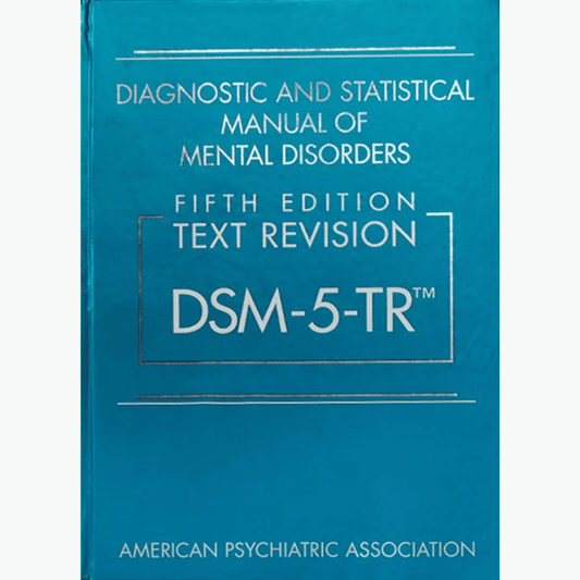 Book cover of DSM-5-TR 5th Edition – Full Diagnostic Manual (Hardcover)