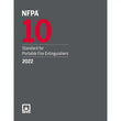 Book cover of NFPA 10 – Standard for Portable Fire Extinguishers (2022 Edition)