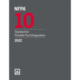 Book cover of NFPA 10 – Standard for Portable Fire Extinguishers (2022 Edition)