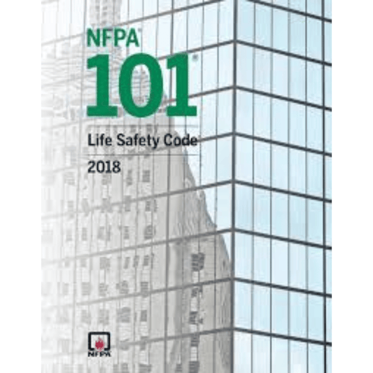Book cover of NFPA 101 Life Safety Code 2018 – Paperback (ISBN 9781455916832)
