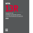 Book cover of NFPA 13R 2025 – Sprinkler Installation in Low-Rise Homes | Paperback