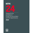 Book cover of NFPA 24 (2022) – Private Fire Service Mains Standard Paperback
