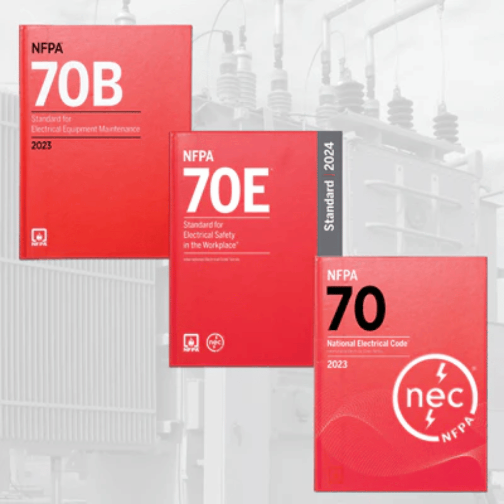 Book cover of NFPA 70B/70E & NEC 2023 Combo – Index Tabs Edition