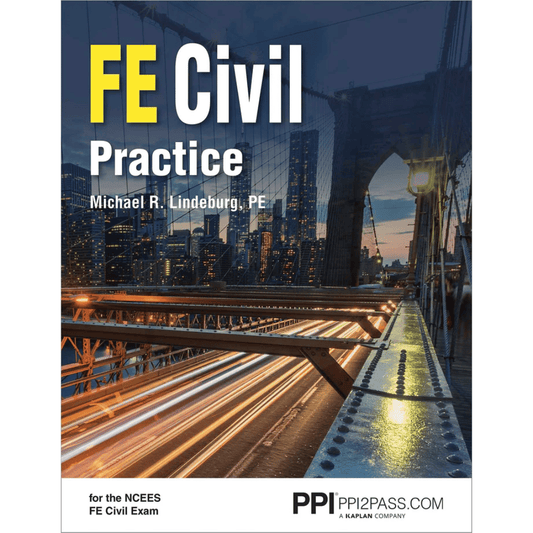 Book cover of PPI FE Civil Practice – Practice for NCEES FE Civil Exam