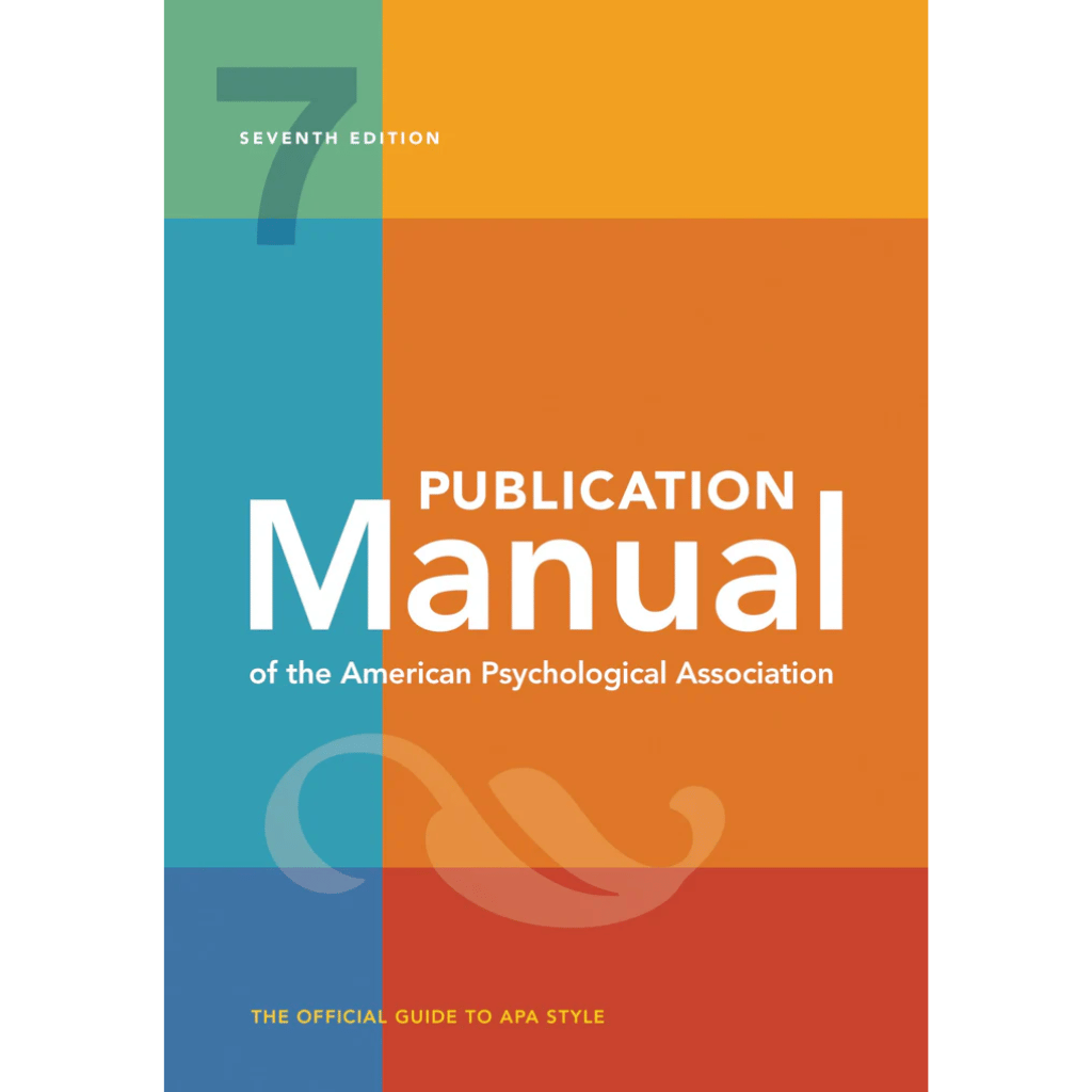 Book cover of Publication Manual APA 7th Edition – Official Guide (ISBN