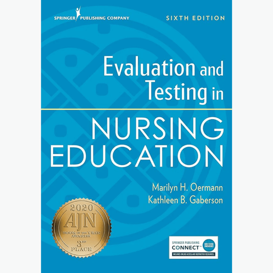 Book cover of Evaluation & Testing in Nursing Ed – 6th Edition