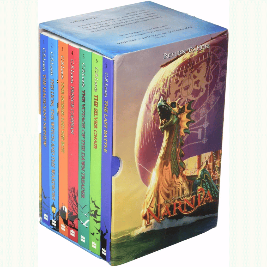 Book cover of The Chronicles of Narnia Box Set 1-7 – English Paperback by C. S