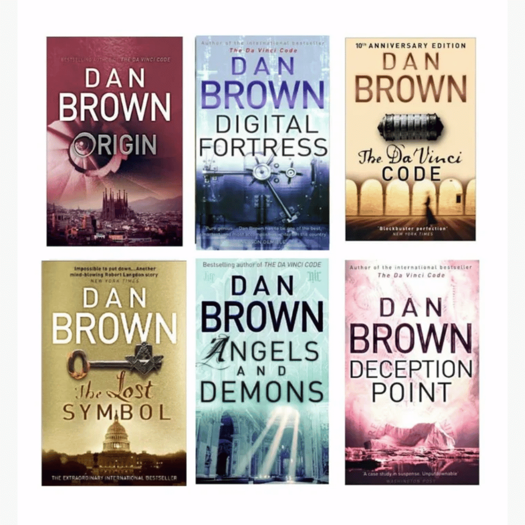 Book cover of Dan Brown 6-Book Thriller Collection — Angels & Demons, Da Vinci