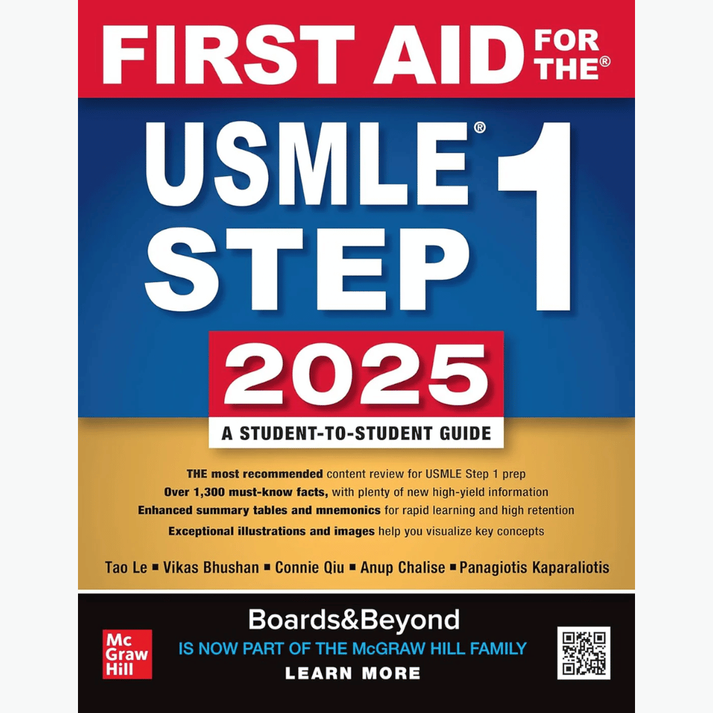 Book cover of First Aid for USMLE Step 1 2025 – 35th Edition Study Guide
