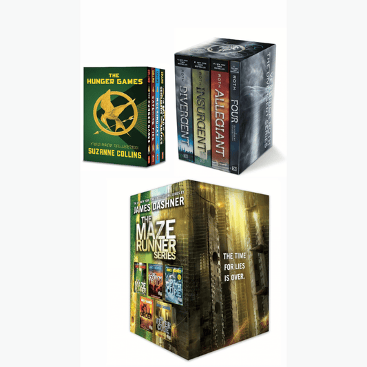 Book cover of Dystopian Legends Box Set – Maze Runner, Divergent & Hunger Games