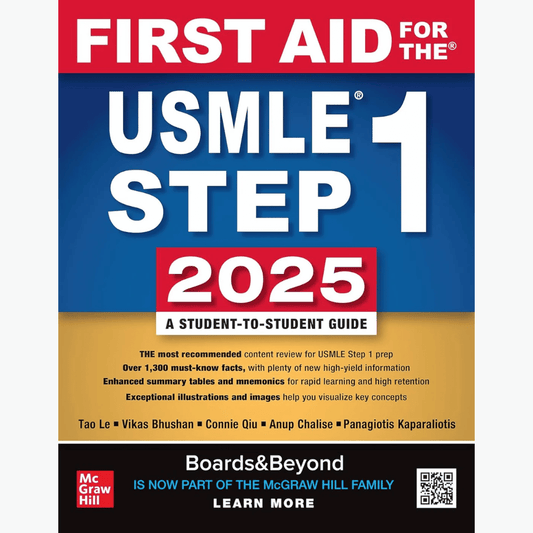 Book cover of First Aid for USMLE Step 1 2025 – 35th Edition Study Guide