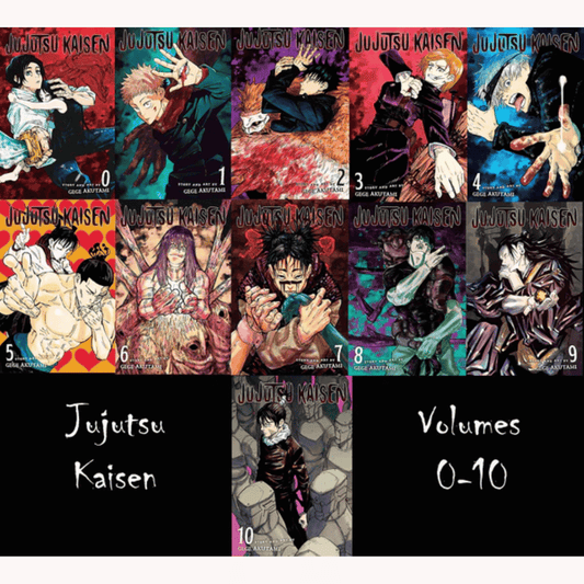 Book cover of Jujutsu Kaisen Vol 1-10 Manga Set – 10-Book Collection Paperback