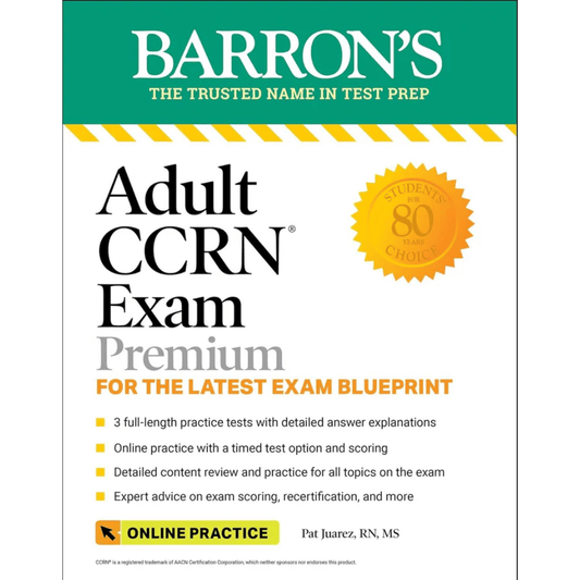 Book cover of Adult CCRN Exam Premium — Complete CCRN Study Guide