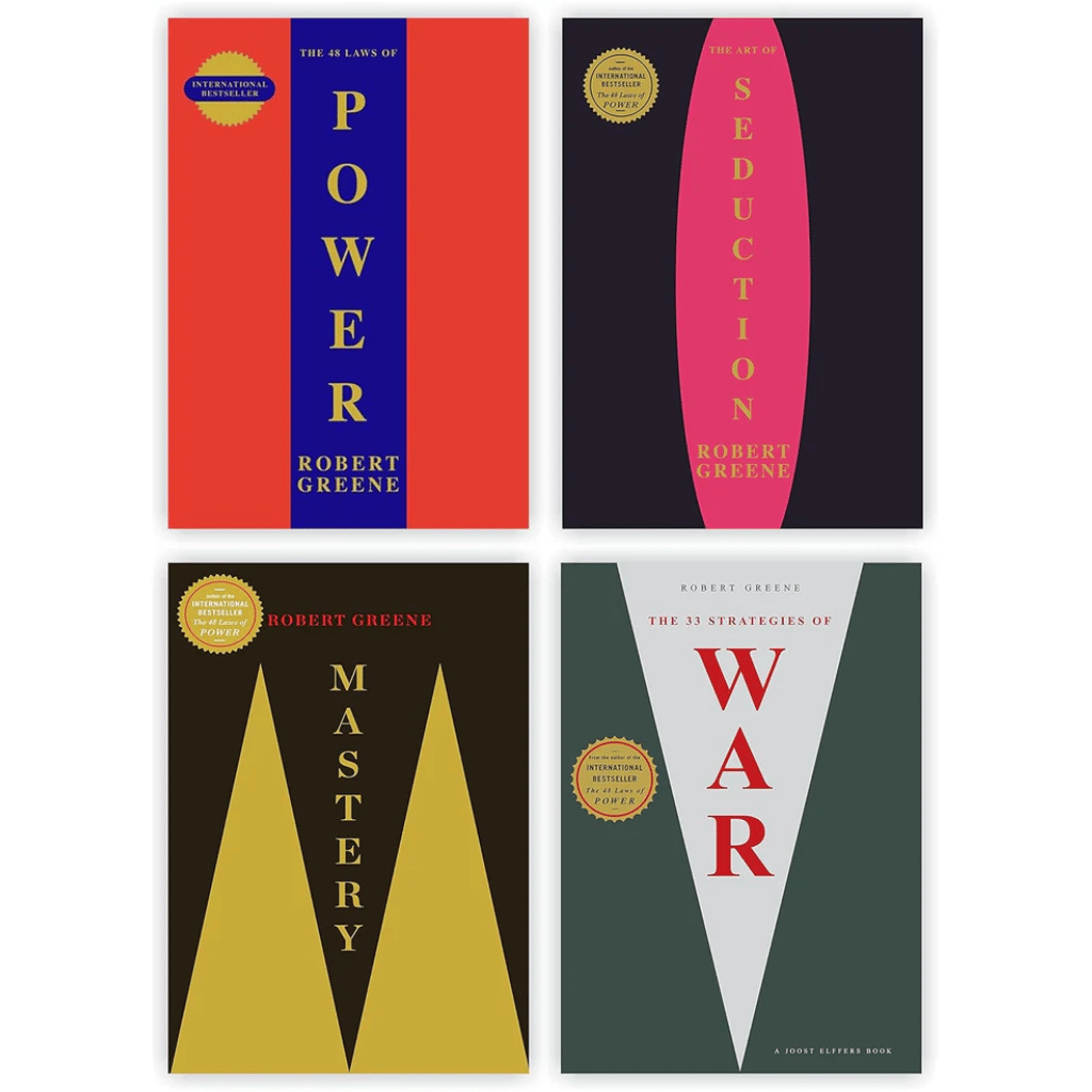 Book cover of Robert Greene 4-Book Set – Power, Seduction, Strategy & Mastery