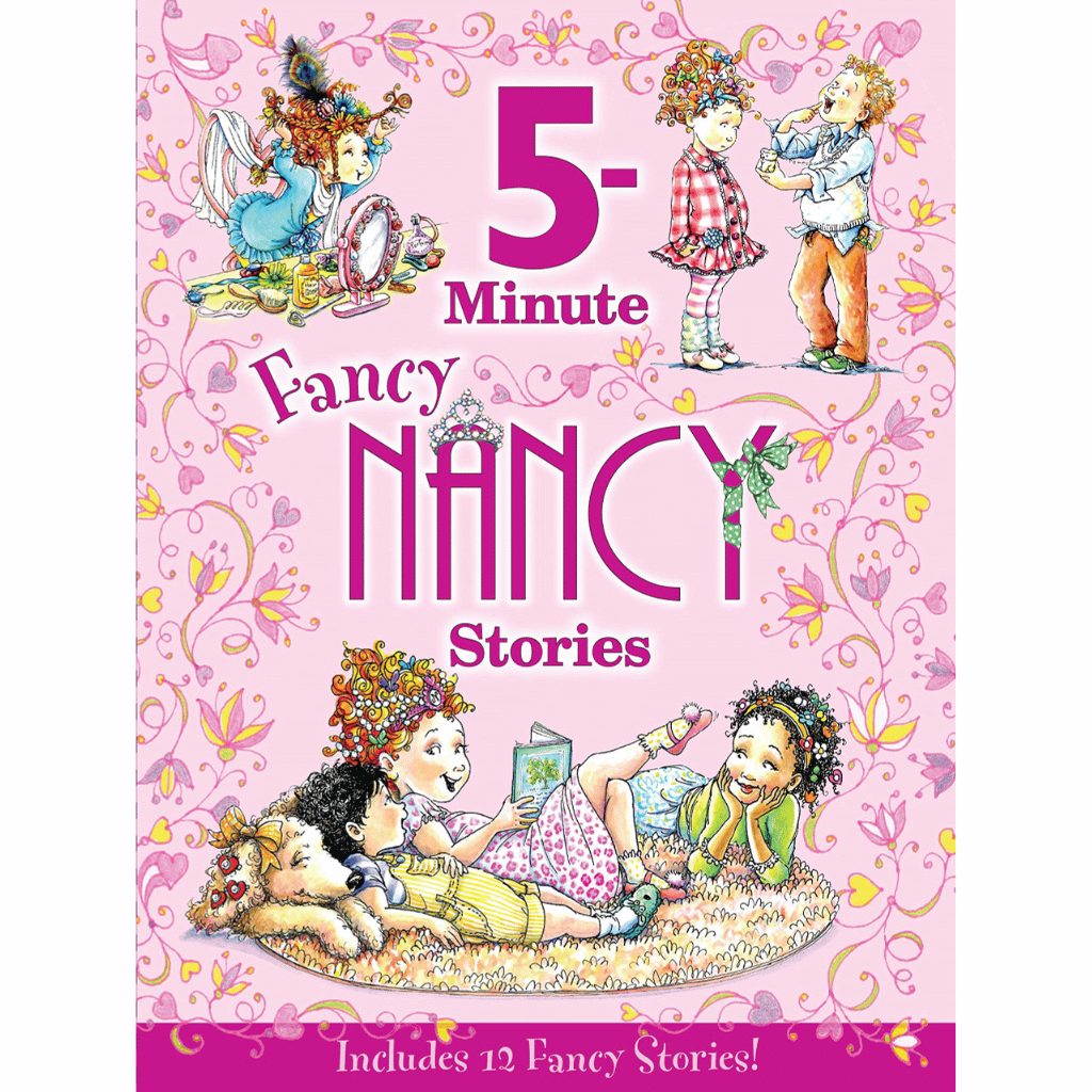 Book cover of Fancy Nancy: 5-Minute Fancy Nancy Stories – Kids Book